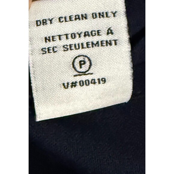 Diane von Furstenberg Shirt Dress 4 Pink Silk Combo Navy Wool Skirt Old Money - Picture 9 of 9